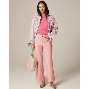 NWT J. Crew Charley Kickout Cropped Pant Chino Pink